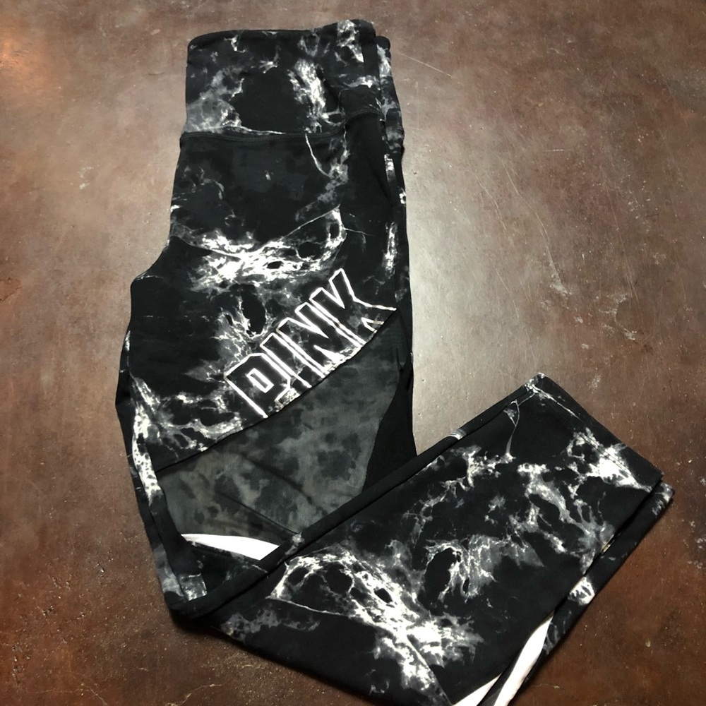 pink marble leggings
